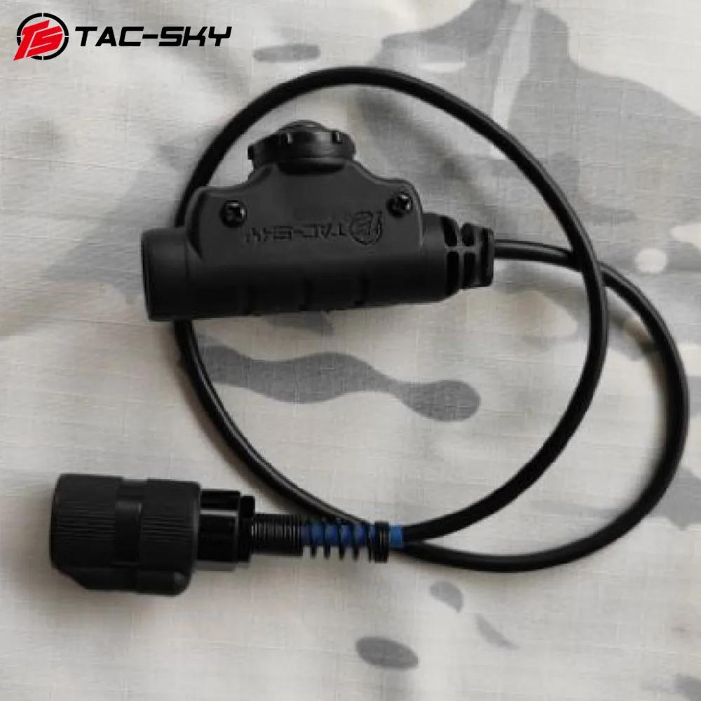 U94 V2 PTT Tactical Headset 6Pin u94 ptt Adapter for Z-TAC/TAC-SKY Headset CompatiblePRC 148 152 Walkie Talkie Dummy